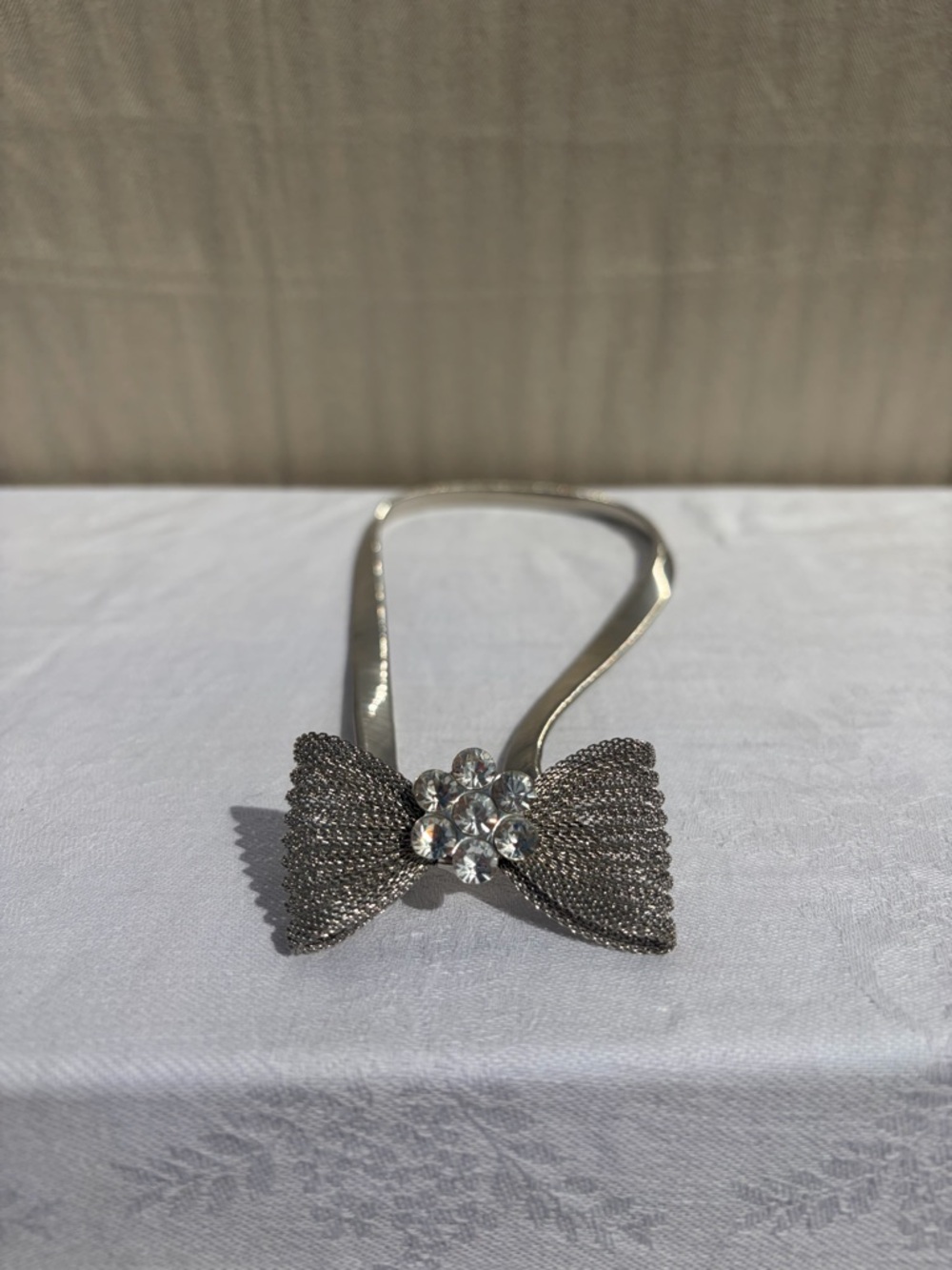 Silver Elastic Crystal Silver Belt - Women Accessories